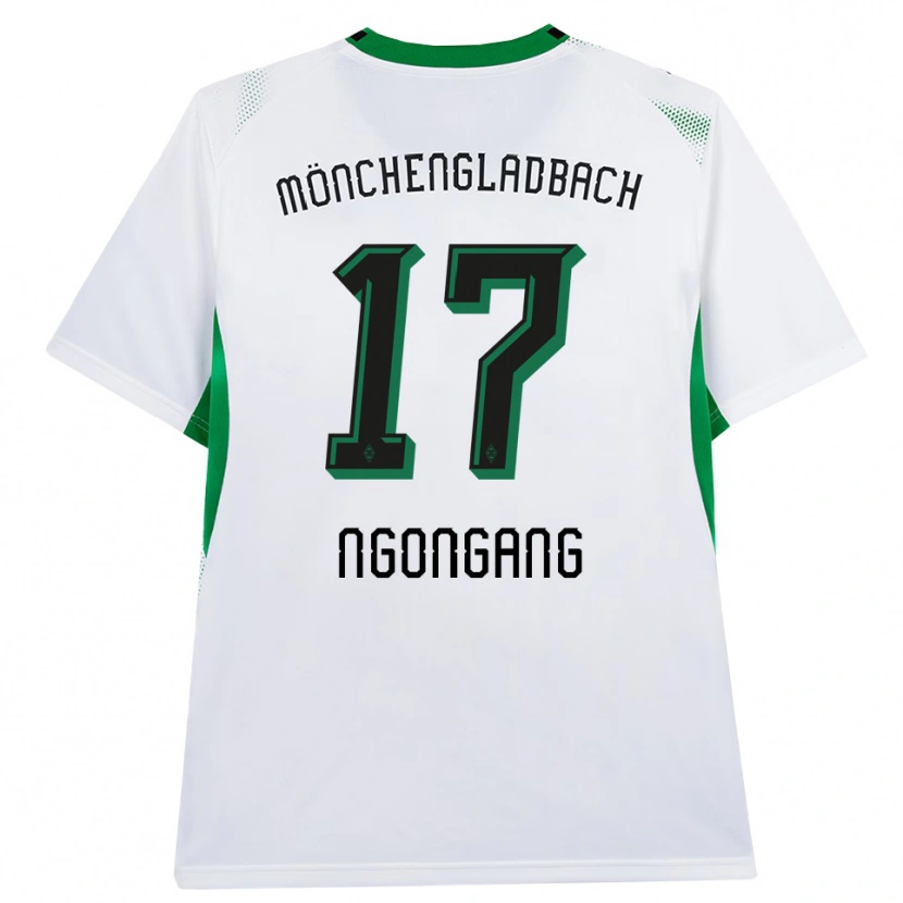 Danxen Kinderen Johann Ngongang #17 Wit Zwart Groen Thuisshirt Thuistenue 2026/27 T-Shirt
