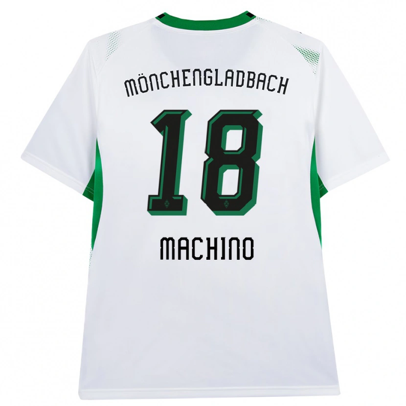 Danxen Kinderen Shuto Machino #18 Wit Zwart Groen Thuisshirt Thuistenue 2026/27 T-Shirt