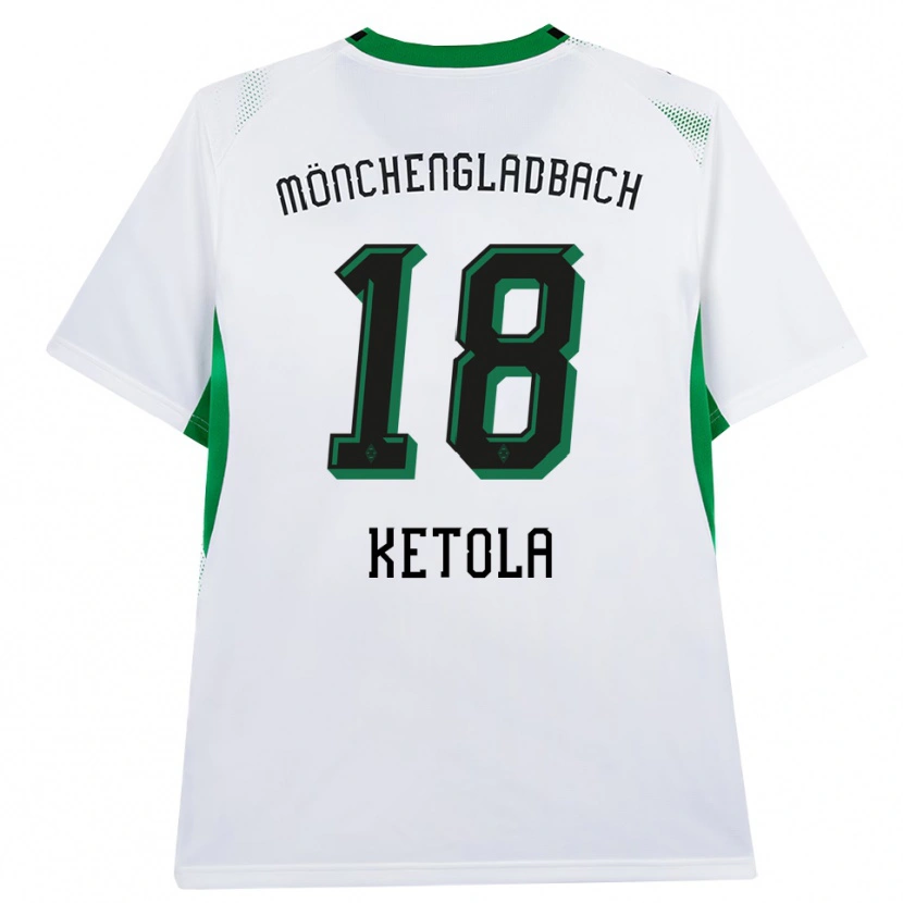 Danxen Kinderen Sulo Ketola #18 Wit Zwart Groen Thuisshirt Thuistenue 2026/27 T-Shirt