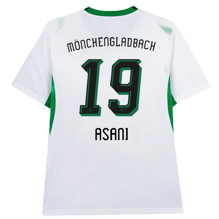 Danxen Kinderen Aldrin Asani #19 Wit Zwart Groen Thuisshirt Thuistenue 2026/27 T-Shirt