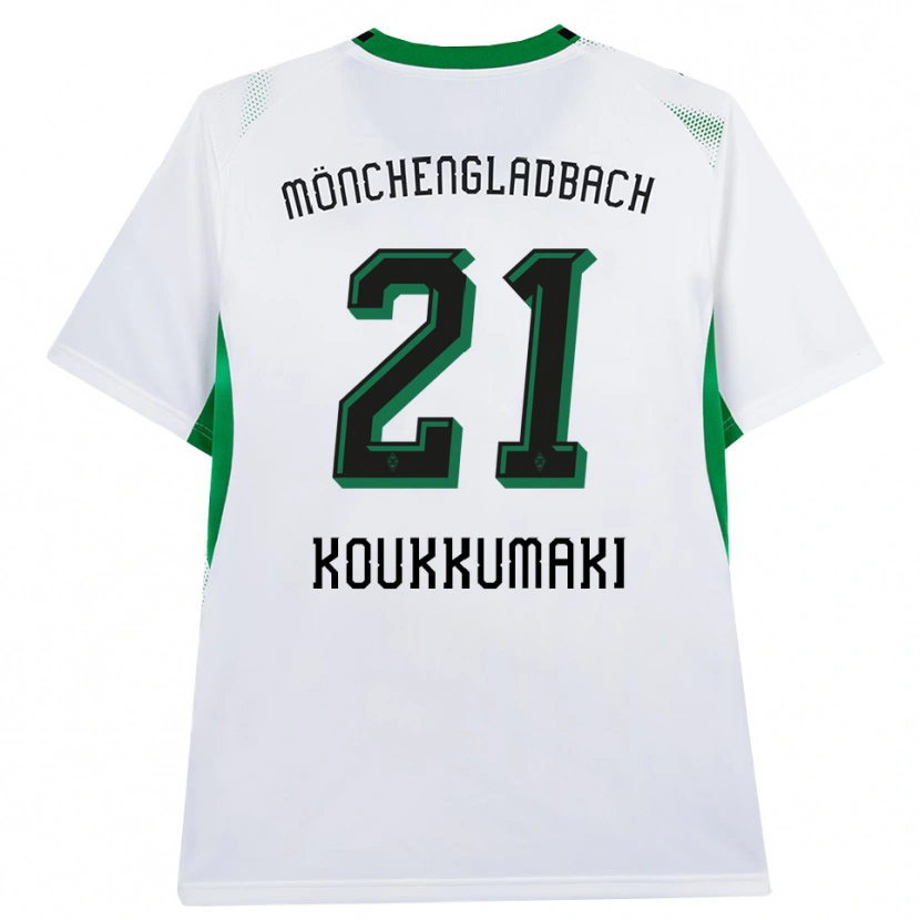 Danxen Kinderen Taavi Koukkumäki #21 Wit Zwart Groen Thuisshirt Thuistenue 2026/27 T-Shirt
