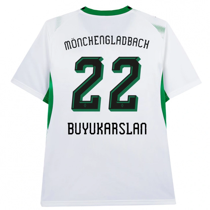 Danxen Kinderen Oguzcan Büyükarslan #22 Wit Zwart Groen Thuisshirt Thuistenue 2026/27 T-Shirt