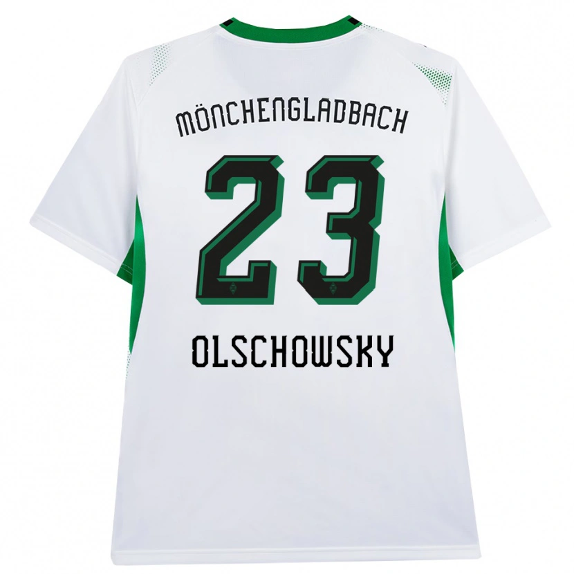 Danxen Kinderen Jan Olschowsky #23 Wit Zwart Groen Thuisshirt Thuistenue 2026/27 T-Shirt