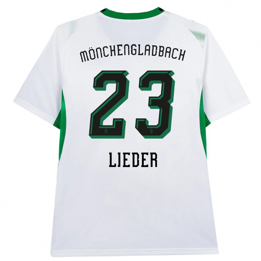 Danxen Kinderen Michel Lieder #23 Wit Zwart Groen Thuisshirt Thuistenue 2026/27 T-Shirt
