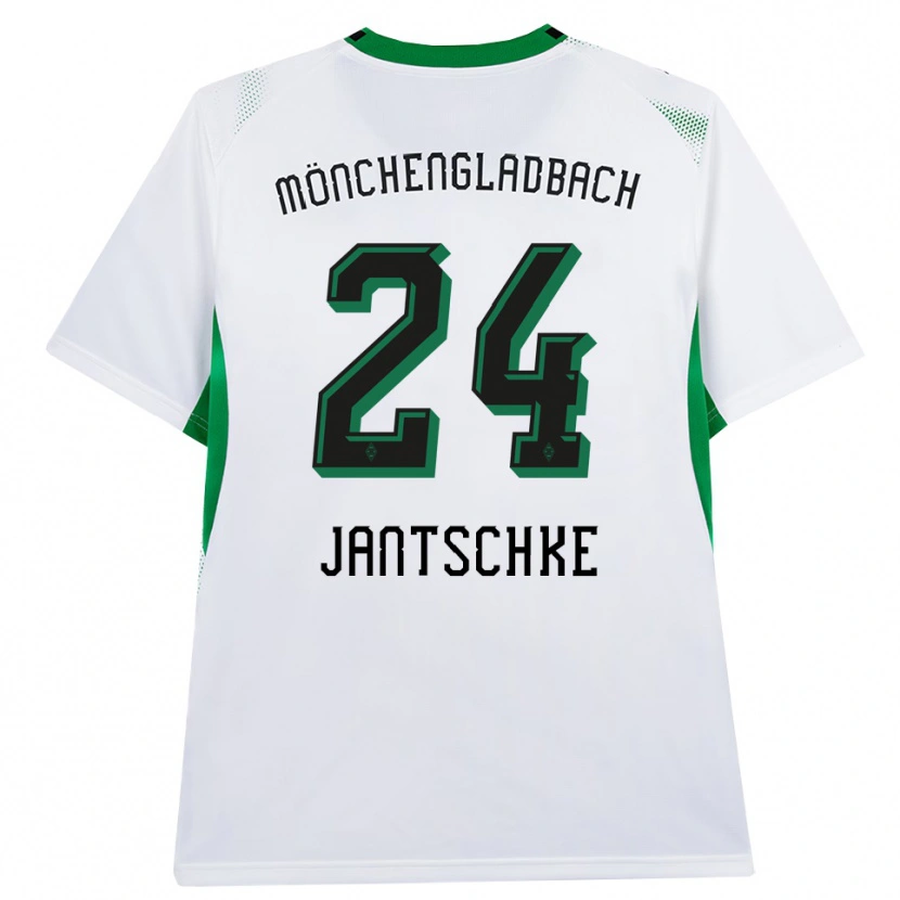 Danxen Kinderen Tony Jantschke #24 Wit Zwart Groen Thuisshirt Thuistenue 2026/27 T-Shirt