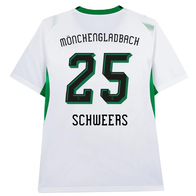 Danxen Kinderen Lion Schweers #25 Wit Zwart Groen Thuisshirt Thuistenue 2026/27 T-Shirt