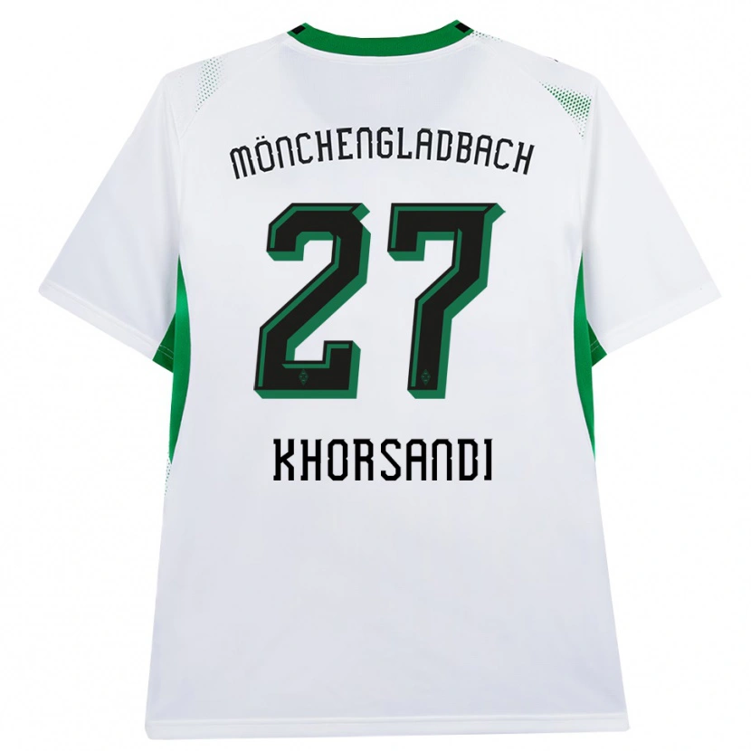 Danxen Kinderen Radin Khorsandi #27 Wit Zwart Groen Thuisshirt Thuistenue 2026/27 T-Shirt