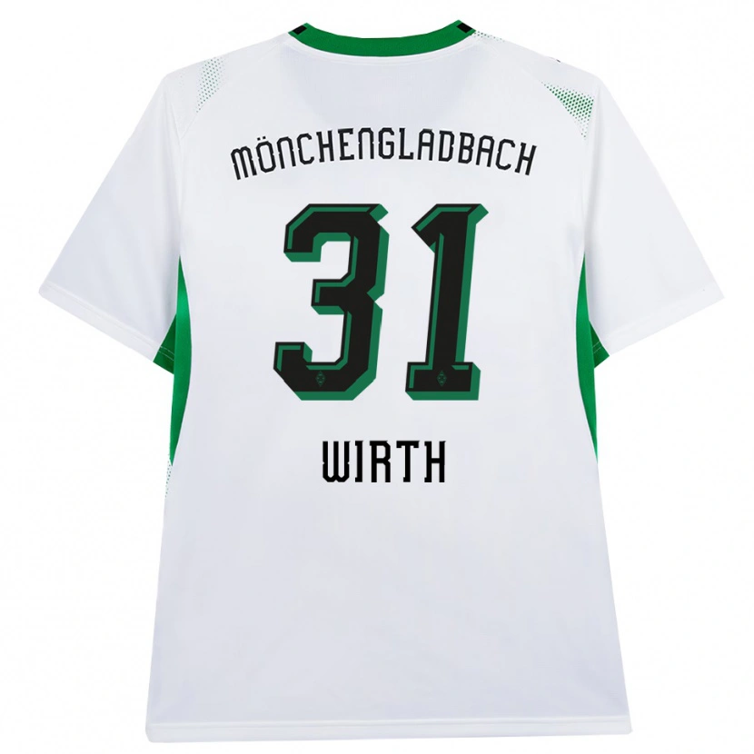 Danxen Kinderen Linus Wirth #31 Wit Zwart Groen Thuisshirt Thuistenue 2026/27 T-Shirt