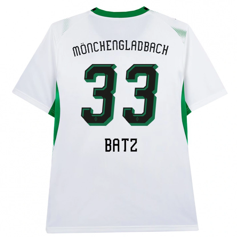 Danxen Kinderen Daniel Batz #33 Wit Zwart Groen Thuisshirt Thuistenue 2026/27 T-Shirt