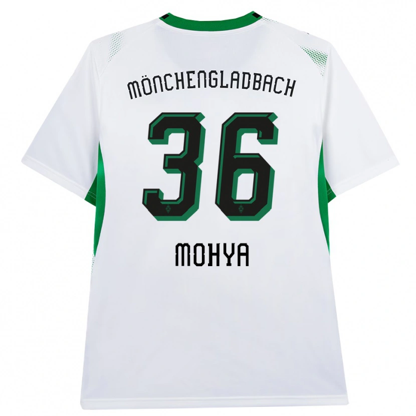 Danxen Kinderen Wael Mohya #36 Wit Zwart Groen Thuisshirt Thuistenue 2026/27 T-Shirt
