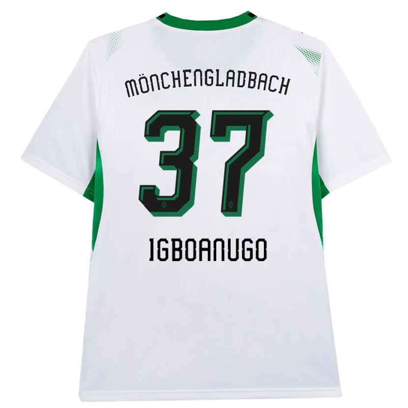 Danxen Kinderen David Igboanugo #37 Wit Zwart Groen Thuisshirt Thuistenue 2026/27 T-Shirt