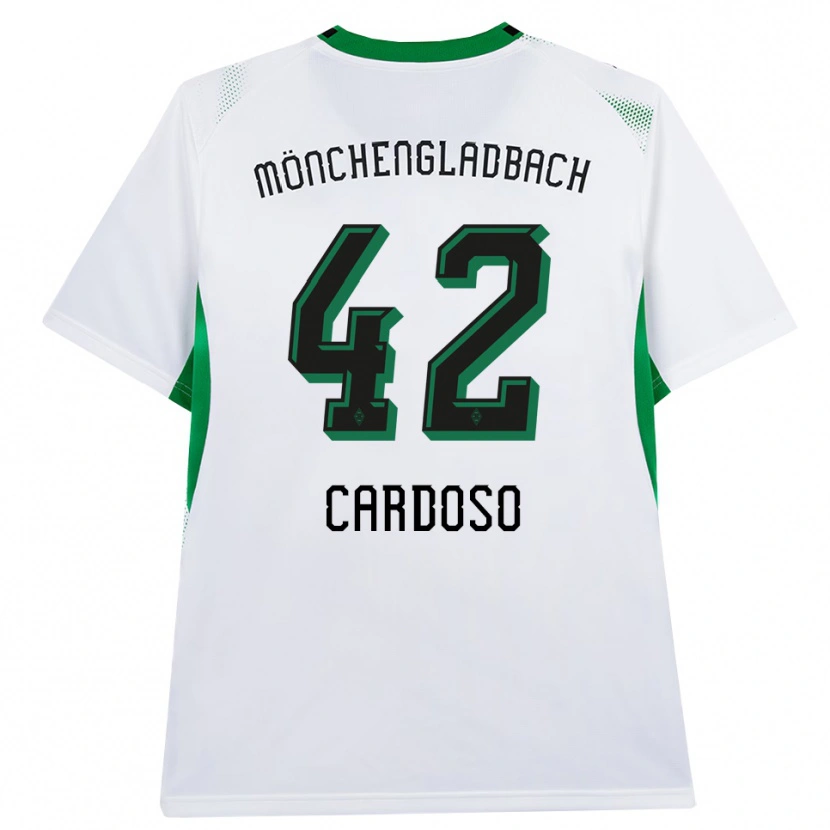 Danxen Kinderen Tiago Pereira Cardoso #42 Wit Zwart Groen Thuisshirt Thuistenue 2026/27 T-Shirt