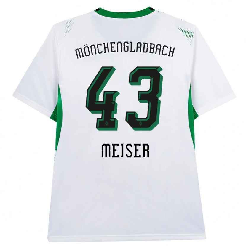 Danxen Kinderen Tyler Meiser #43 Wit Zwart Groen Thuisshirt Thuistenue 2026/27 T-Shirt