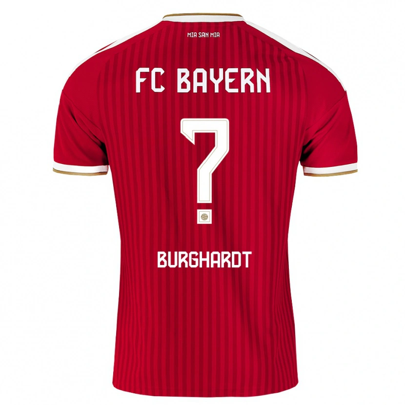 Danxen Kinderen Piet Burghardt #0 Rood Wit Blauw Thuisshirt Thuistenue 2026/27 T-Shirt