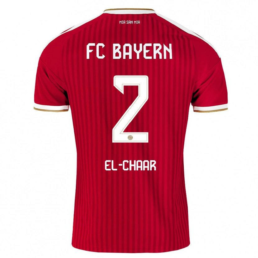 Danxen Kinderen Adam El-Chaar #2 Rood Wit Blauw Thuisshirt Thuistenue 2026/27 T-Shirt