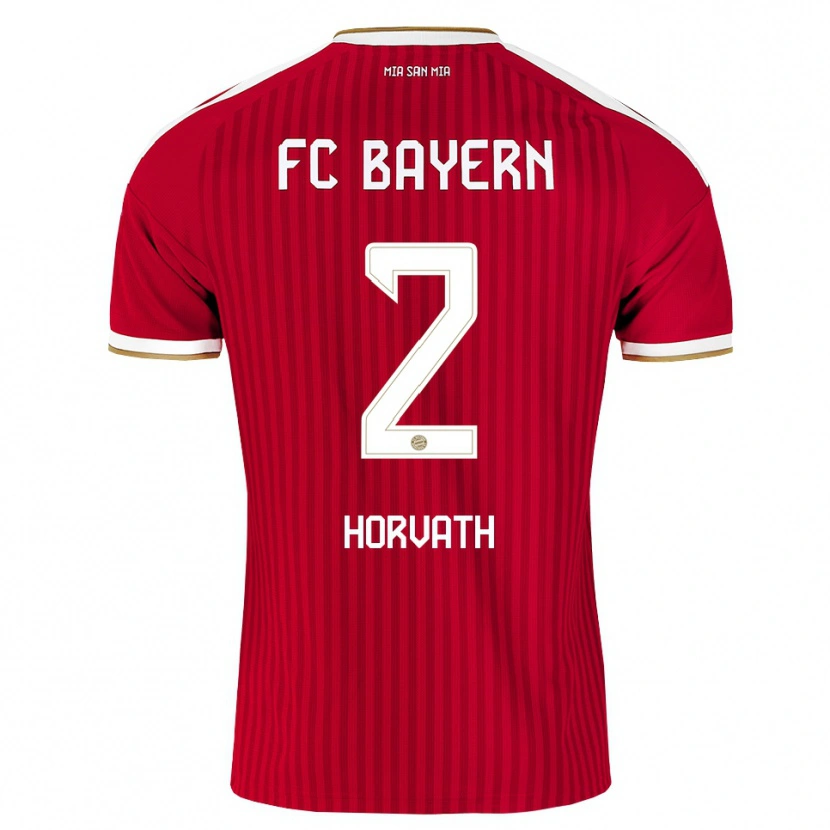 Danxen Kinderen Jakob Horvath #2 Rood Wit Blauw Thuisshirt Thuistenue 2026/27 T-Shirt