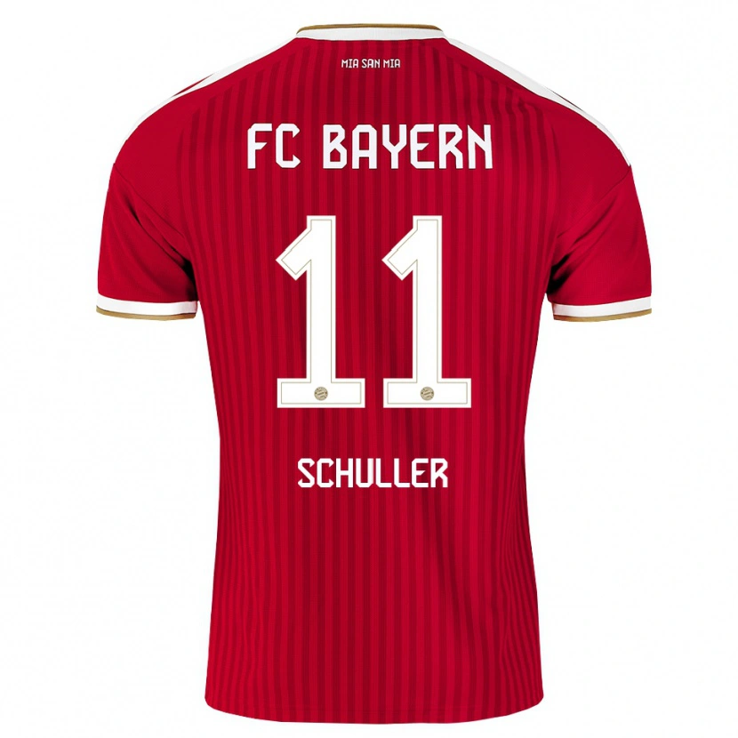 Danxen Kinderen Lea Schuller #11 Rood Wit Blauw Thuisshirt Thuistenue 2026/27 T-Shirt