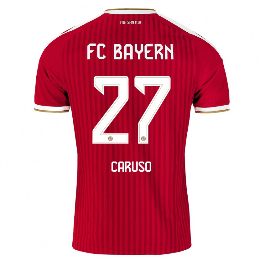Danxen Kinderen Arianna Caruso #27 Rood Wit Blauw Thuisshirt Thuistenue 2026/27 T-Shirt