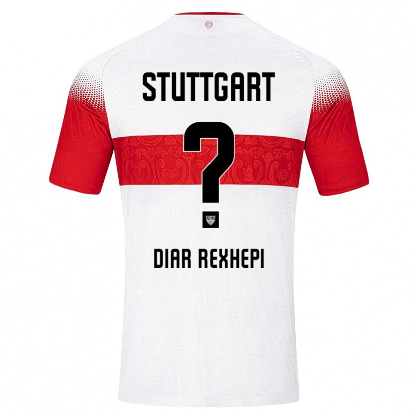 Danxen Kinderen Diar Rexhepi #0 Wit Rood Geel Thuisshirt Thuistenue 2026/27 T-Shirt