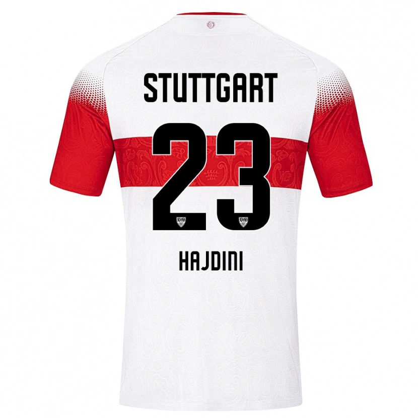 Danxen Kinderen Deli Hajdini #23 Wit Rood Geel Thuisshirt Thuistenue 2026/27 T-Shirt