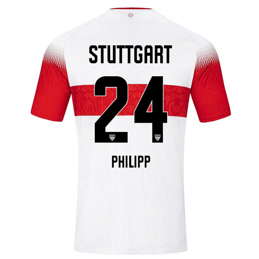 Danxen Kinderen Celine Philipp #24 Wit Rood Geel Thuisshirt Thuistenue 2026/27 T-Shirt