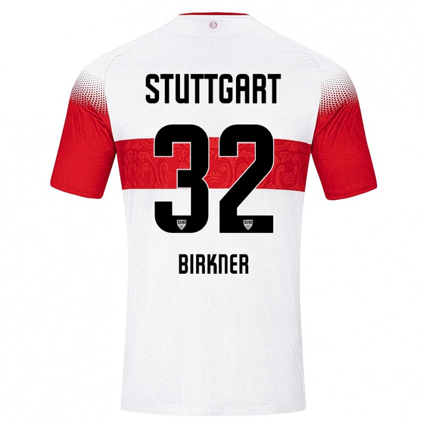 Danxen Kinderen Hanna Birkner #32 Wit Rood Geel Thuisshirt Thuistenue 2026/27 T-Shirt