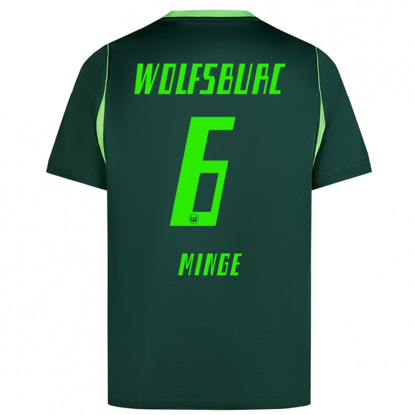Danxen Kinderen Janina Minge #6 Donkergroen Wit Thuisshirt Thuistenue 2026/27 T-Shirt