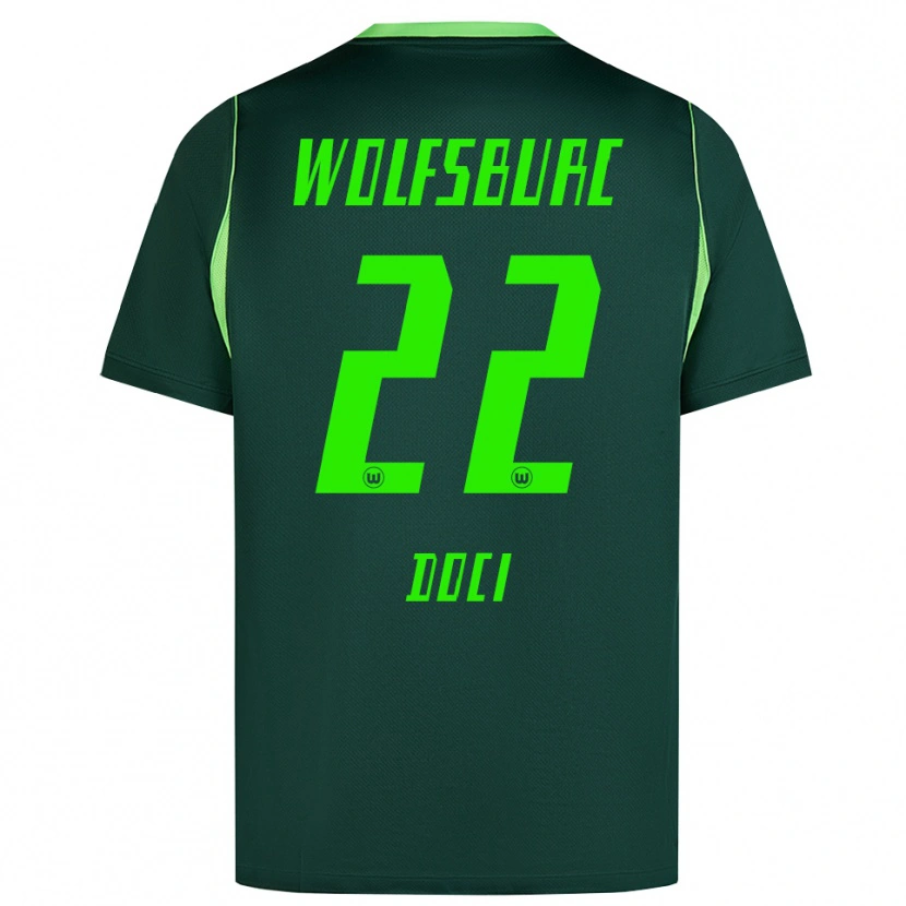 Danxen Kinderen Adrian Doci #22 Donkergroen Wit Thuisshirt Thuistenue 2026/27 T-Shirt
