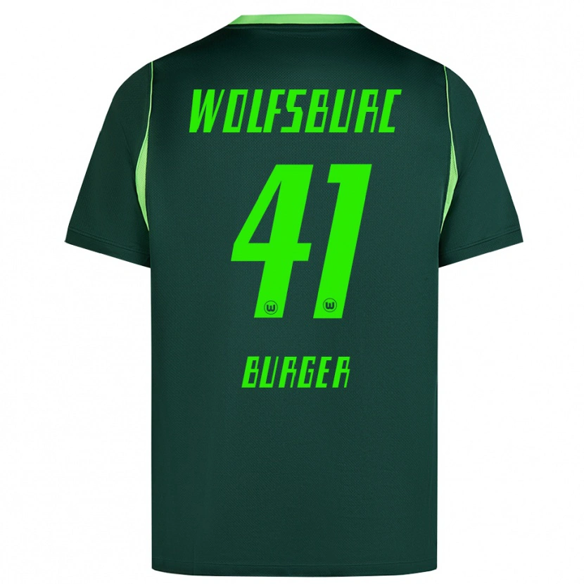 Danxen Kinderen Jan Bürger #41 Donkergroen Wit Thuisshirt Thuistenue 2026/27 T-Shirt