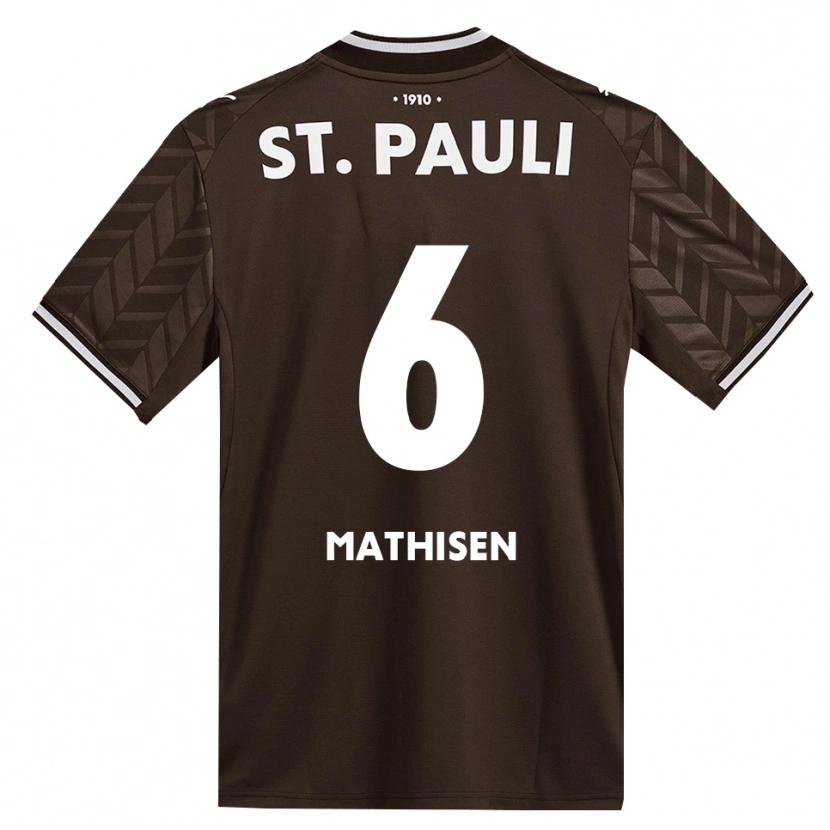 Danxen Kinderen Marcus Mathisen #6 Cafe Wit Thuisshirt Thuistenue 2026/27 T-Shirt