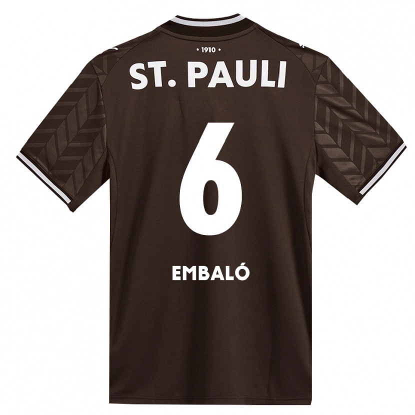 Danxen Kinderen Diego Embaló #6 Cafe Wit Thuisshirt Thuistenue 2026/27 T-Shirt