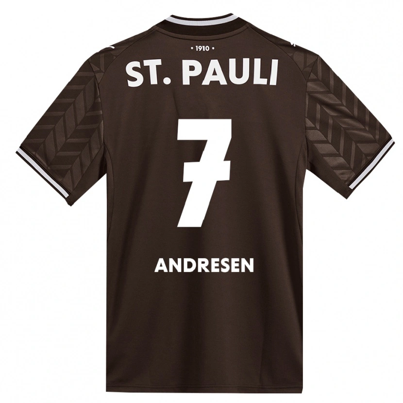 Danxen Kinderen Jan Andresen #7 Cafe Wit Thuisshirt Thuistenue 2026/27 T-Shirt