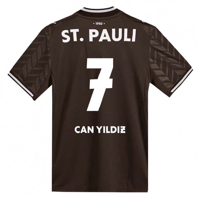 Danxen Kinderen Emre Can Yildiz #7 Cafe Wit Thuisshirt Thuistenue 2026/27 T-Shirt