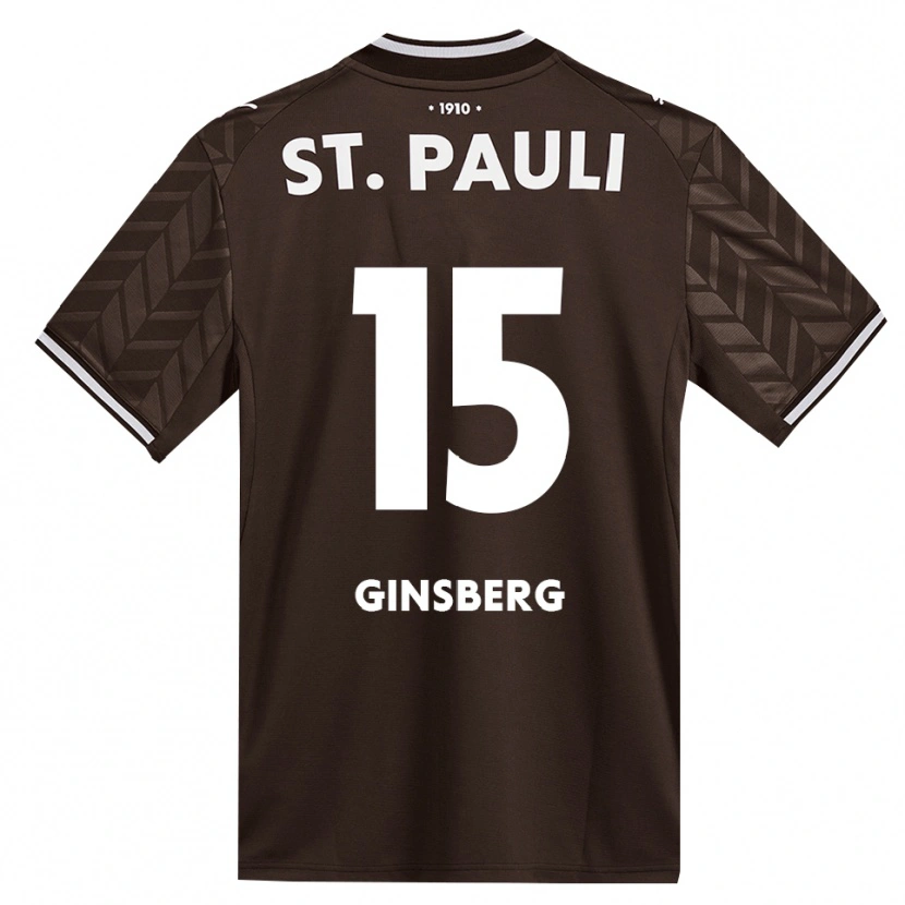 Danxen Kinderen Pauline Ginsberg #15 Cafe Wit Thuisshirt Thuistenue 2026/27 T-Shirt