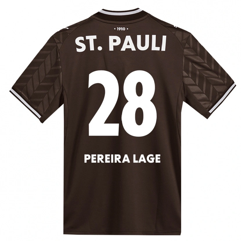 Danxen Kinderen Mathias Pereira Lage #28 Cafe Wit Thuisshirt Thuistenue 2026/27 T-Shirt