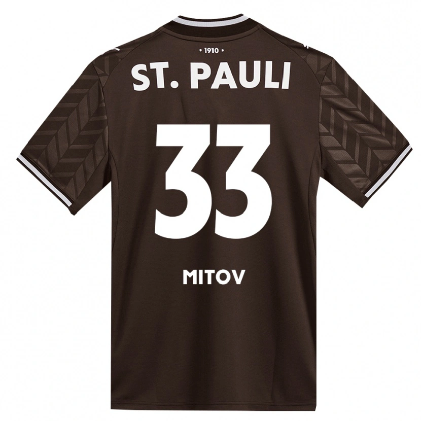 Danxen Kinderen Dimitar Mitov #33 Cafe Wit Thuisshirt Thuistenue 2026/27 T-Shirt