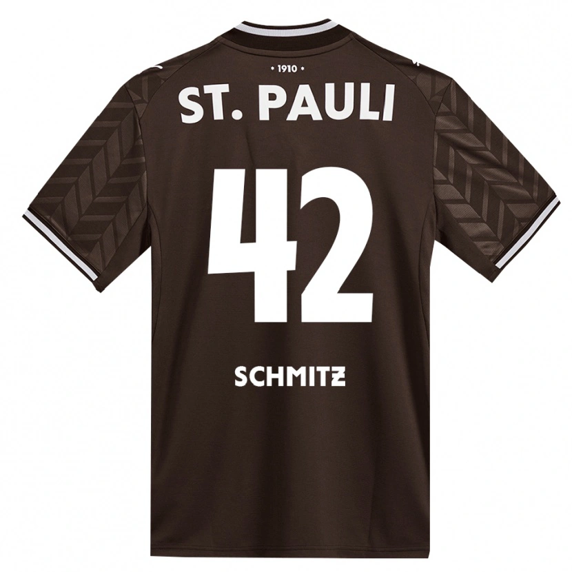 Danxen Kinderen Marwin Schmitz #42 Cafe Wit Thuisshirt Thuistenue 2026/27 T-Shirt