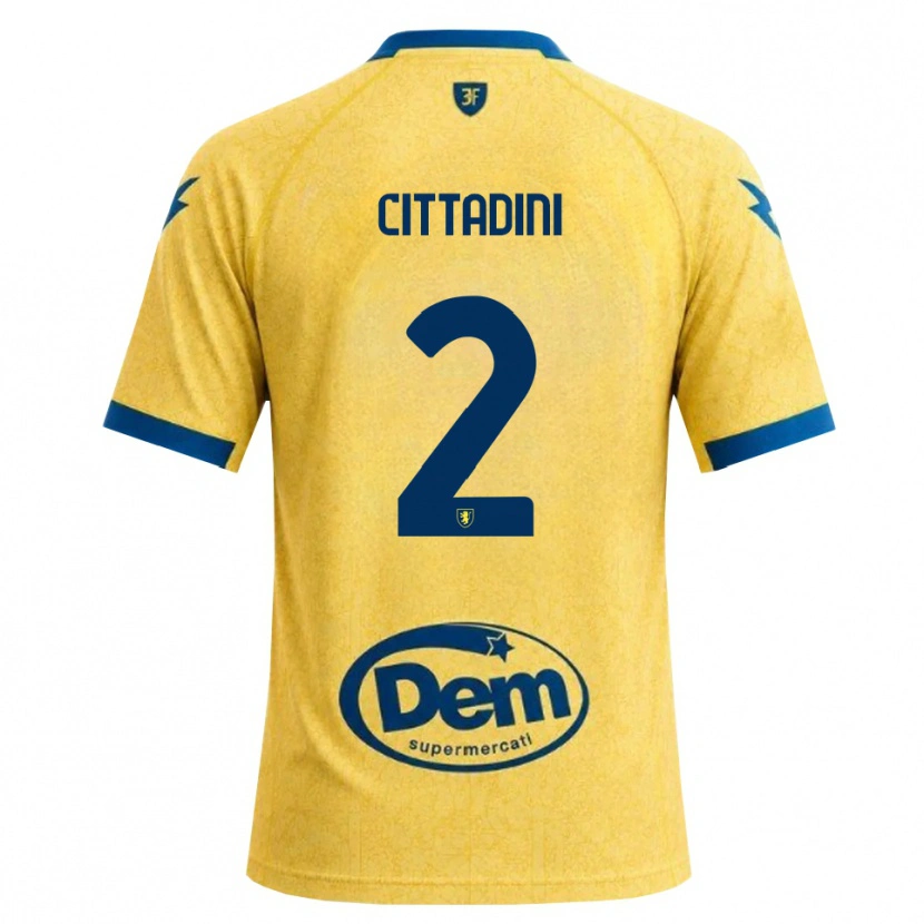 Danxen Kinderen Giorgio Cittadini #2 Khaki Zwart Blauw Thuisshirt Thuistenue 2026/27 T-Shirt