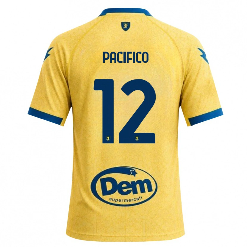 Danxen Kinderen Federico Pacifico #12 Khaki Zwart Blauw Thuisshirt Thuistenue 2026/27 T-Shirt