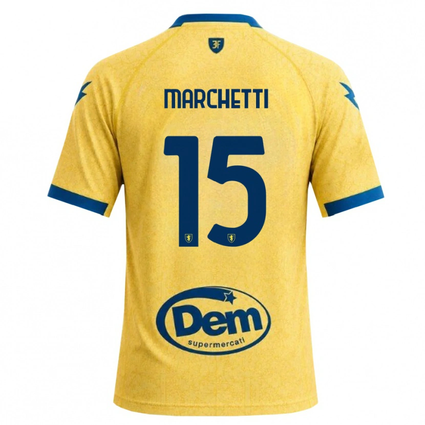 Danxen Kinderen Matteo Marchetti #15 Khaki Zwart Blauw Thuisshirt Thuistenue 2026/27 T-Shirt