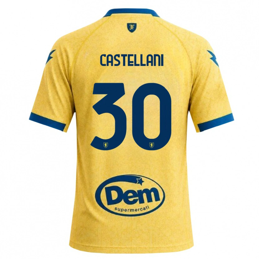 Danxen Kinderen Andrea Castellani #30 Khaki Zwart Blauw Thuisshirt Thuistenue 2026/27 T-Shirt