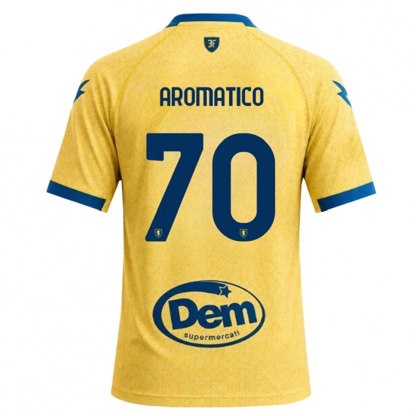 Danxen Kinderen Raul Aromatico #70 Khaki Zwart Blauw Thuisshirt Thuistenue 2026/27 T-Shirt