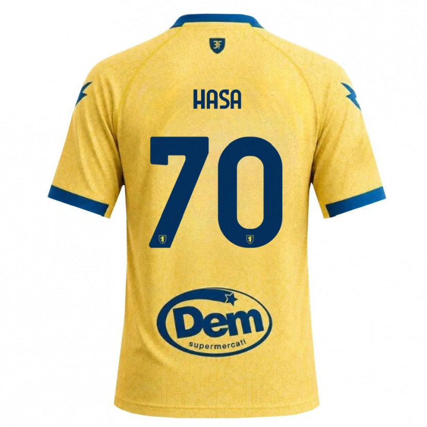 Danxen Kinderen Luis Hasa #70 Khaki Zwart Blauw Thuisshirt Thuistenue 2026/27 T-Shirt