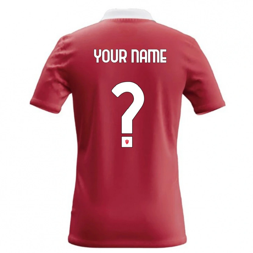 Danxen Kinderen Uw Naam #0 Rood Wit Thuisshirt Thuistenue 2026/27 T-Shirt