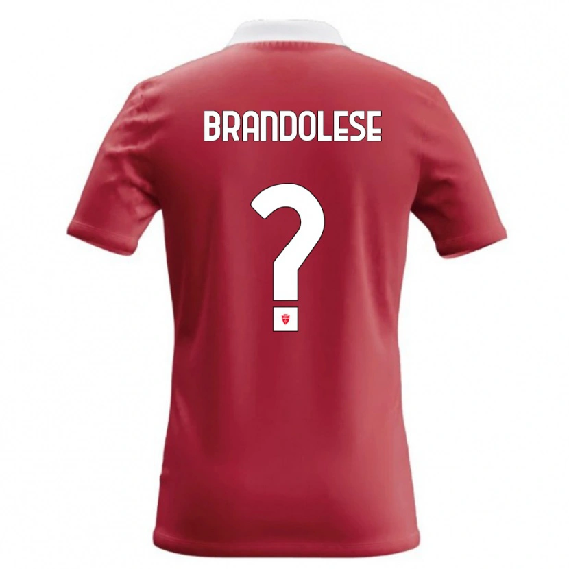 Danxen Kinderen Benedetto Brandolese #0 Rood Wit Thuisshirt Thuistenue 2026/27 T-Shirt