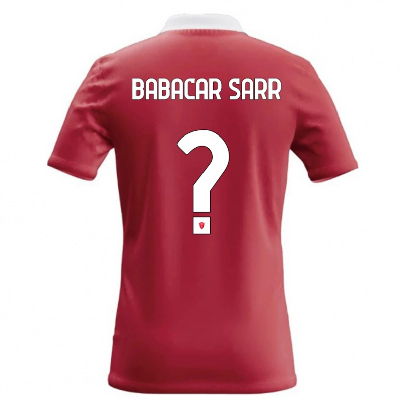 Danxen Kinderen Pietro Babacar Sarr #0 Rood Wit Thuisshirt Thuistenue 2026/27 T-Shirt