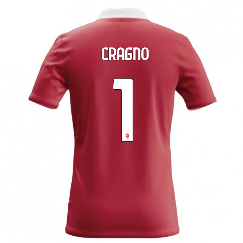 Danxen Kinderen Alessio Cragno #1 Rood Wit Thuisshirt Thuistenue 2026/27 T-Shirt