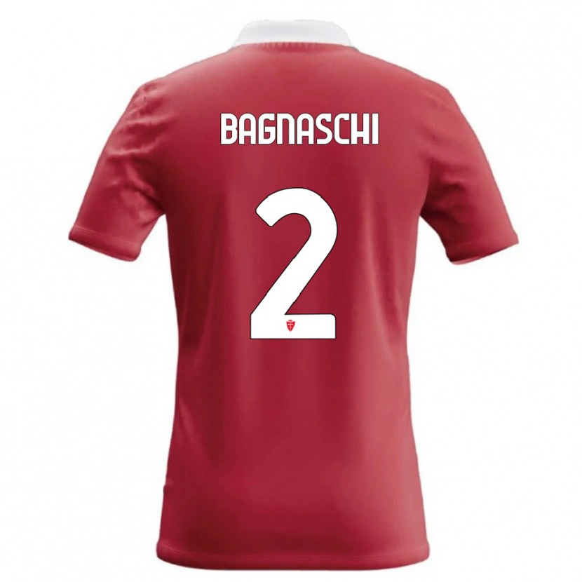 Danxen Kinderen Alessandro Bagnaschi #2 Rood Wit Thuisshirt Thuistenue 2026/27 T-Shirt