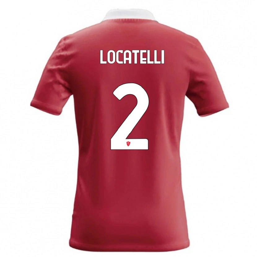 Danxen Kinderen Gabriel Locatelli #2 Rood Wit Thuisshirt Thuistenue 2026/27 T-Shirt
