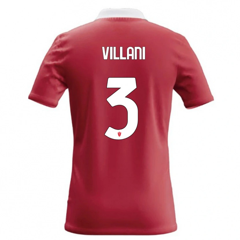 Danxen Kinderen Matteo Villani #3 Rood Wit Thuisshirt Thuistenue 2026/27 T-Shirt